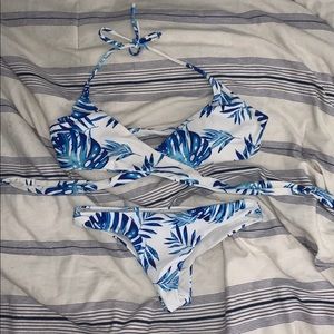 Blue Leaf Bikini